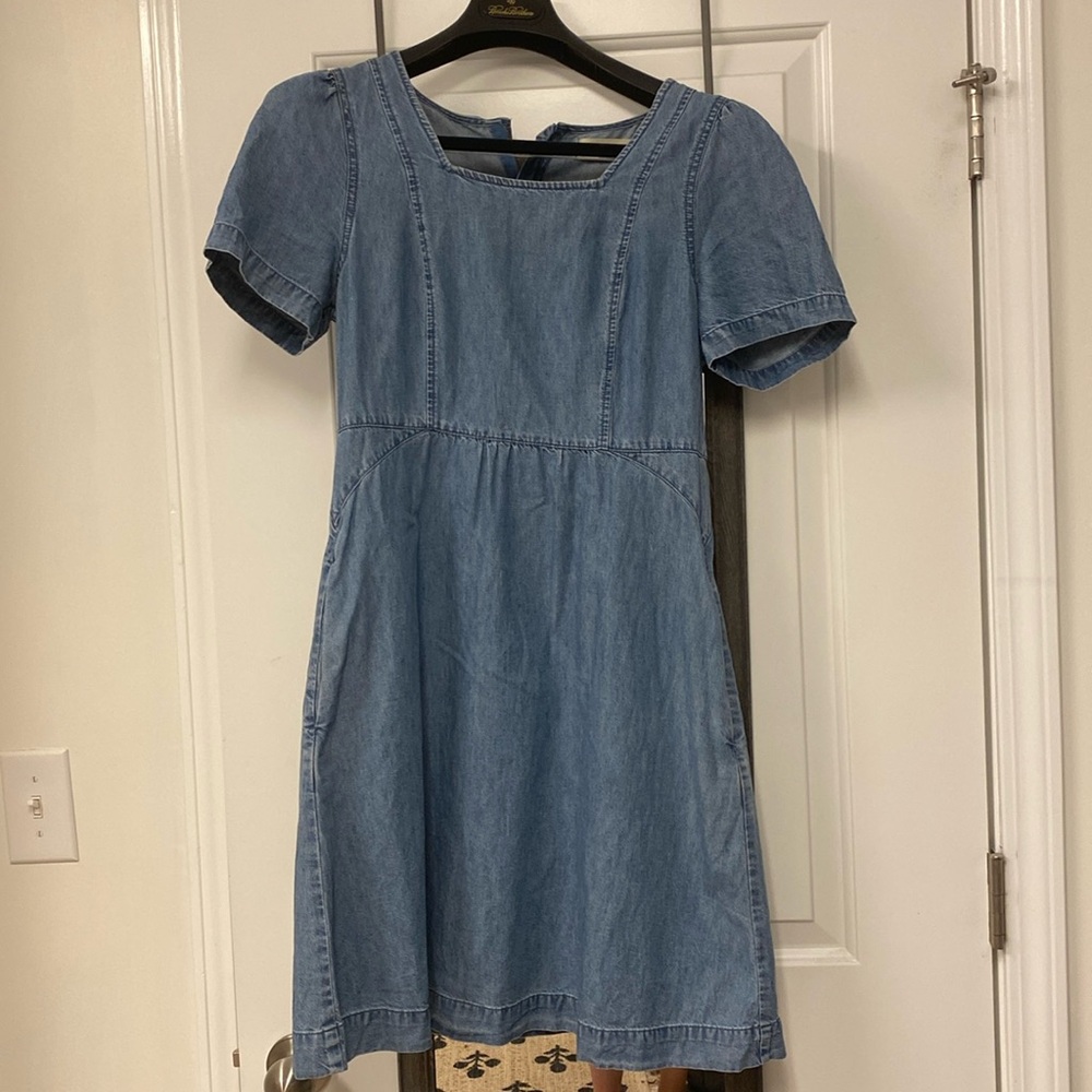 Madewell chambray mini dress size 6
